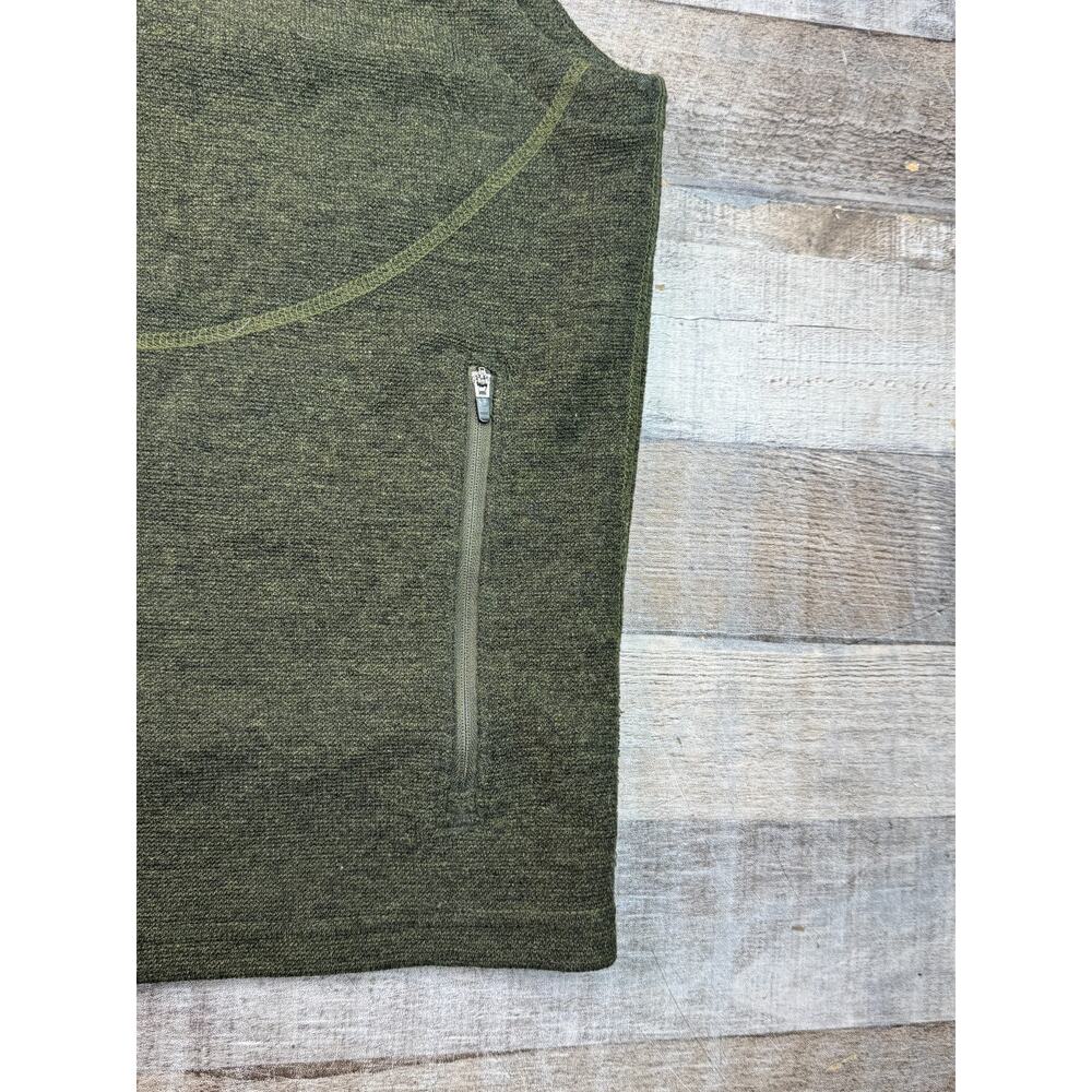 Ibex Merino Wool Full Zip Vest Mens M Green Outdoor Zipper Pockets Travel Hiking - Picture 2 of 8